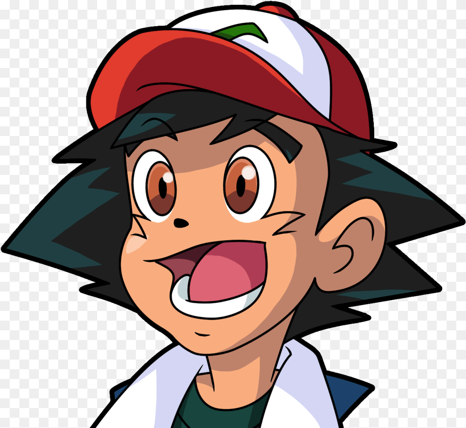 Ash Pokemon Pokmon Go Pokmon Ashketchum Ash Manga Ash Ketchum Face, Baby, Person, Head Free Transparent Png