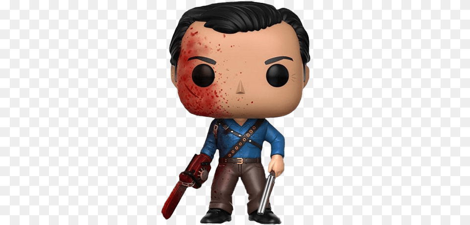 Ash Vs Evil Dead Funko Pop, Baby, Person, Toy, Gun Png Image