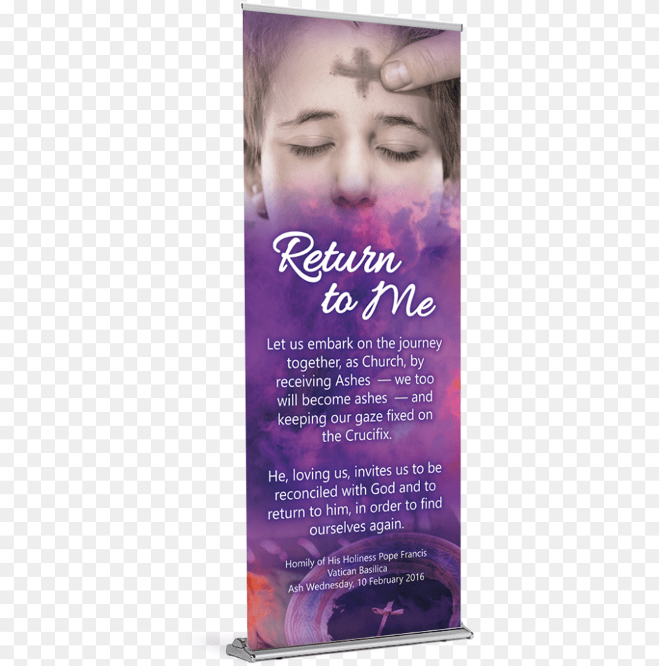 Ash Wednesday Return To Me Banner Realy, Advertisement, Poster, Book, Publication Free Png Download