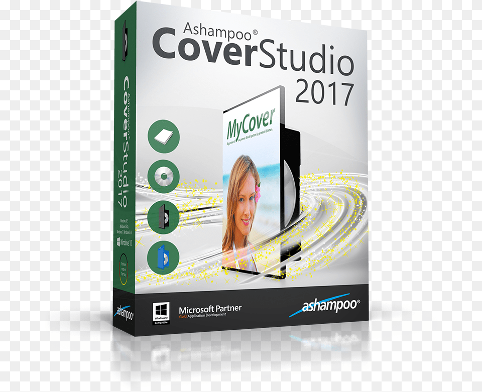 Ashampoo Cover Studio 2017, Advertisement, Person, Girl, Female Free Png