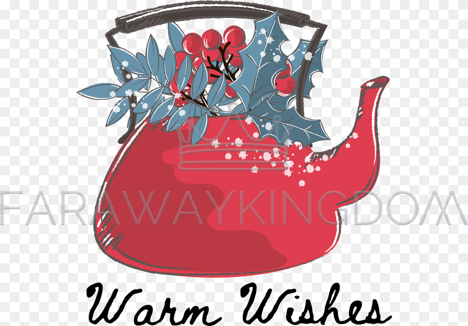 Ashberry Tea Merry Christmas Cartoon Vector Illustration Illustration, Cookware, Pot, Pottery, Accessories Png Image