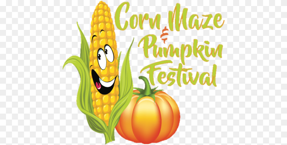 Ashe County Corn Maze Amp Pumpkin Festival Cartoon, Food, Produce, Grain, Plant Free Png Download