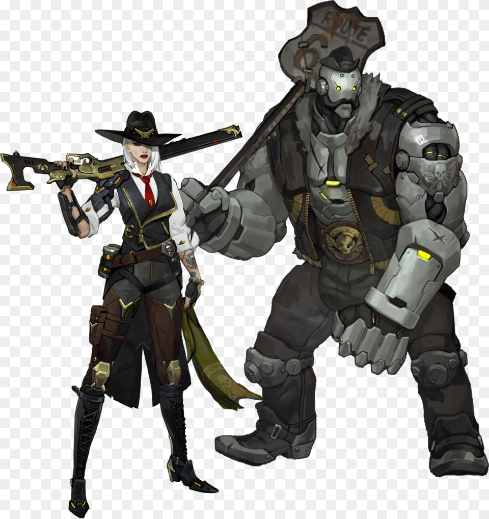 Ashe Overwatch Concept Art, Adult, Male, Man, Person Png