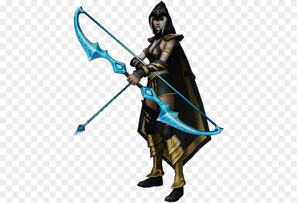 Ashe Render League Of Legends, Adult, Archer, Archery, Bow Png Image