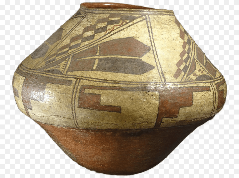 Ashiwi Polychrome Water Jar, Pottery, Vase, Cookware, Pot Png Image