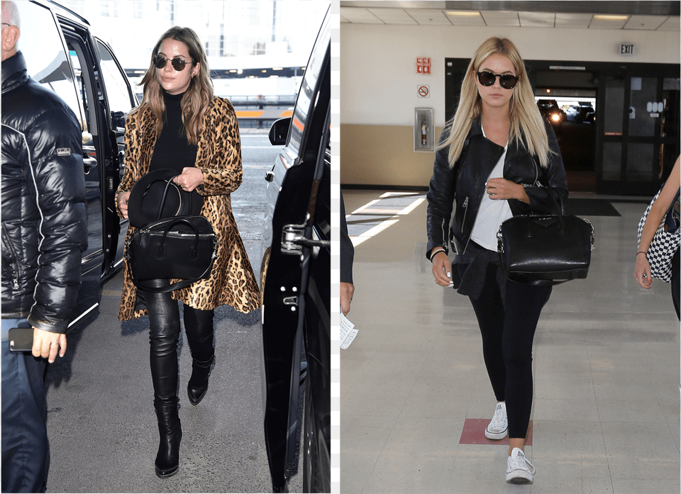 Ashley Benson Celebrity Airport Style 2016, Accessories, Jacket, Handbag, Coat Png Image