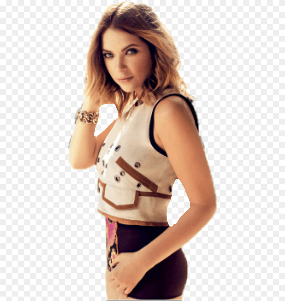 Ashley Benson Sticker By Lucy Braz Ashley Benson, Blouse, Clothing, Adult, Female Png Image