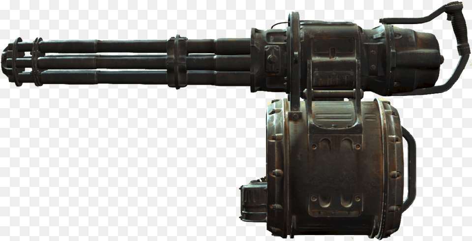 Ashmaker Fallout 4 Minigun, Gun, Machine Gun, Weapon, Firearm Free Png Download