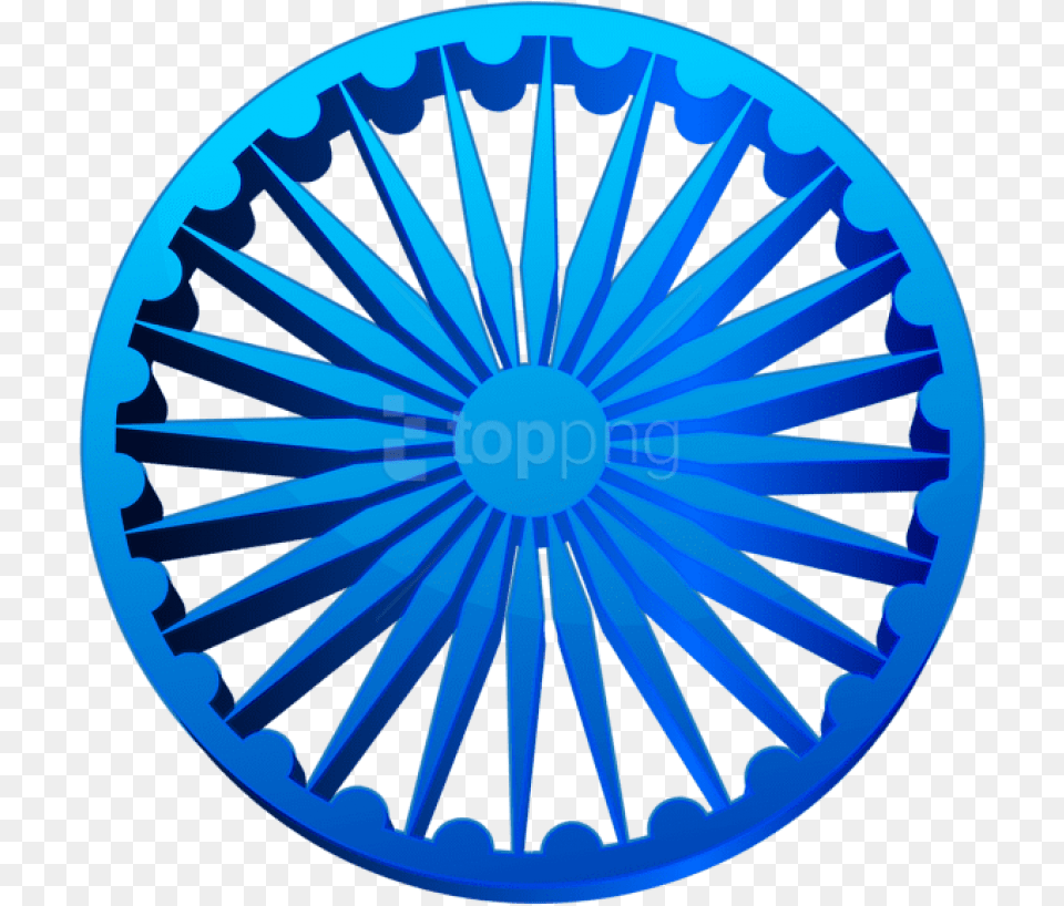 Ashoka Chakra India Transparent Clip Art Image Indian Flag Chakra, Machine, Spoke, Sphere, Wheel Free Png Download