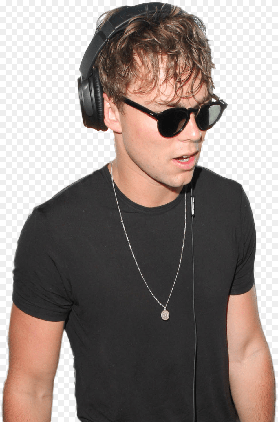 Ashton Irwin Headphones, Accessories, Sunglasses, Jewelry, Necklace Png Image