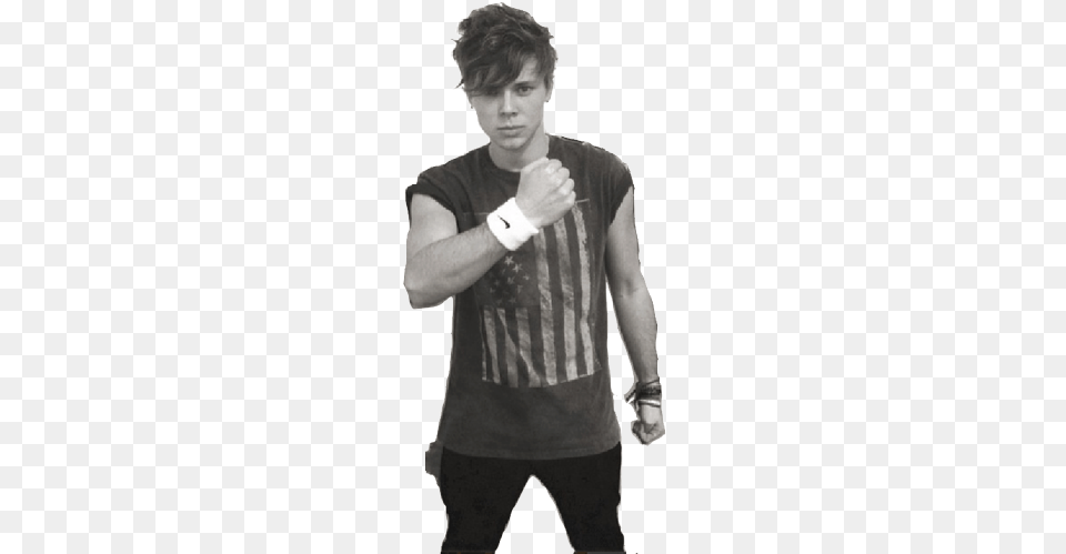 Ashton Irwin Transparent Tumblr 5 Seconds Of Summer, Body Part, Teen, T-shirt, Person Free Png Download