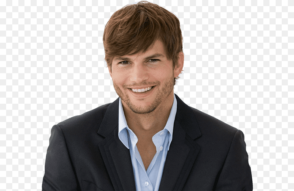 Ashton Kutcher Actor Movie Star Film Actors Celeb Alan Carr Smoking Quotes, Accessories, Suit, Smile, Portrait Free Png