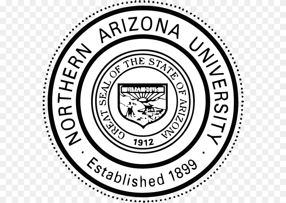 Ashton Performance Stickers Northern Arizona University Seal, Logo, Emblem, Symbol, Disk Png