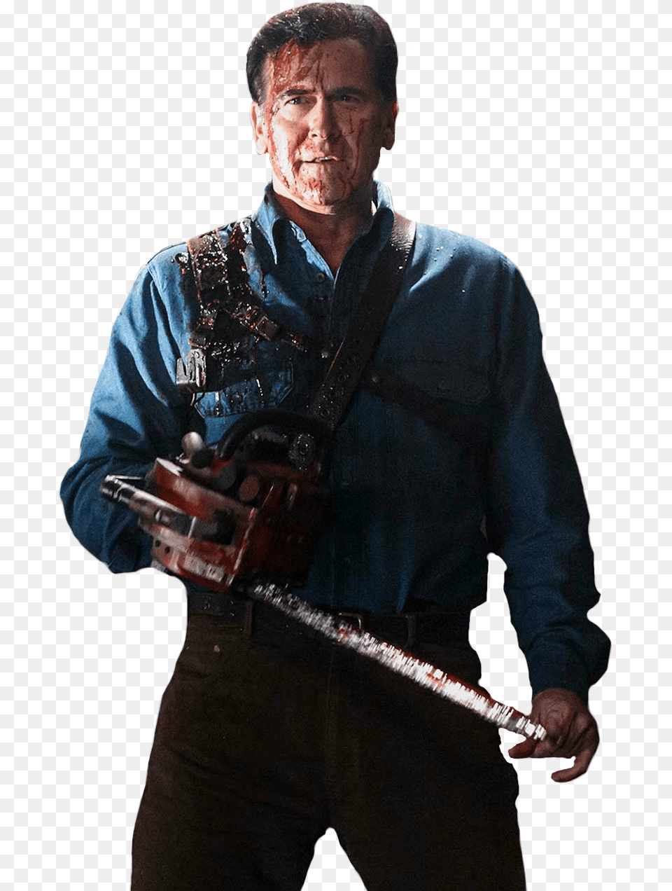 Ashvsevildead Ashwilliams Ash Evildead Groovy Assault Rifle, Adult, Male, Man, Person Free Png