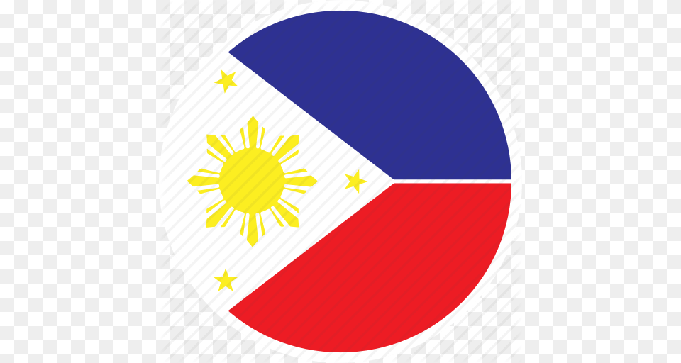 Asia Country Flag Nation Philippines Round Icon Free Png