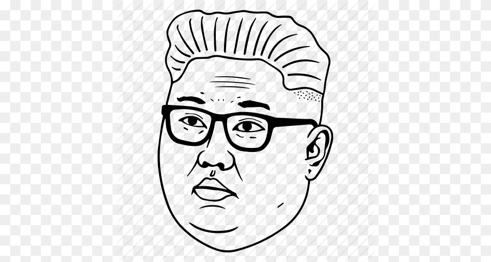 Asia Jong Kim Kim Jong Un Leader North Korea Un Icon, Accessories, Face, Glasses, Head Free Png Download