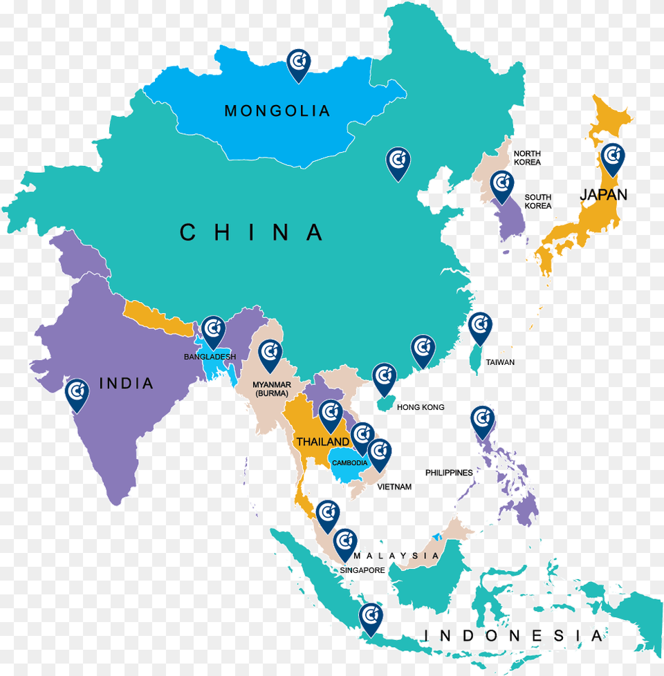 Asia Map, Atlas, Chart, Diagram, Plot Free Png