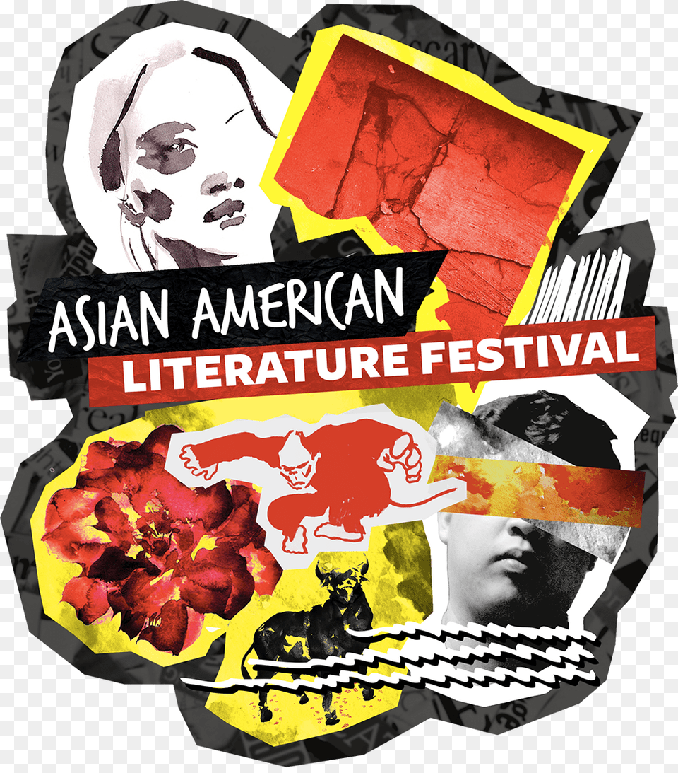 Asian American Literature Festival, Poster, Advertisement, Art, Collage Free Transparent Png