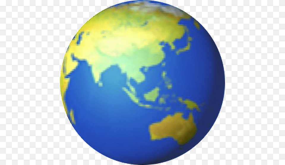 Asian Australian Australien World Emoji Earth Asia Earth Emoji, Astronomy, Globe, Outer Space, Planet Free Transparent Png