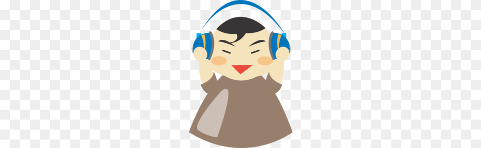Asian Boy With Headphones Clip Art, Baby, Person, Electronics, Face Png Image