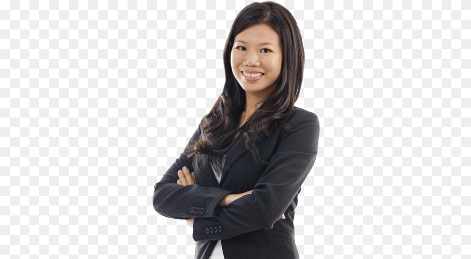 Asian Business Woman Wetsuit 15 Mm Ladies, Adult, Suit, Smile, Sleeve Png Image