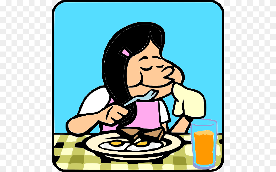 Asian Clipart Eating, Cutlery, Baby, Person, Food Free Png Download