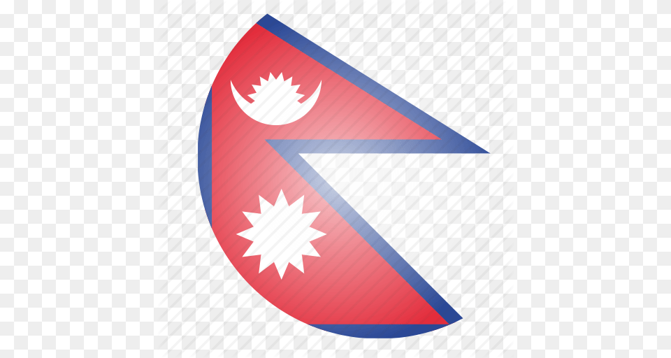 Asian Country Flag National Nepal Nepali Icon, Armor, Shield Free Png Download