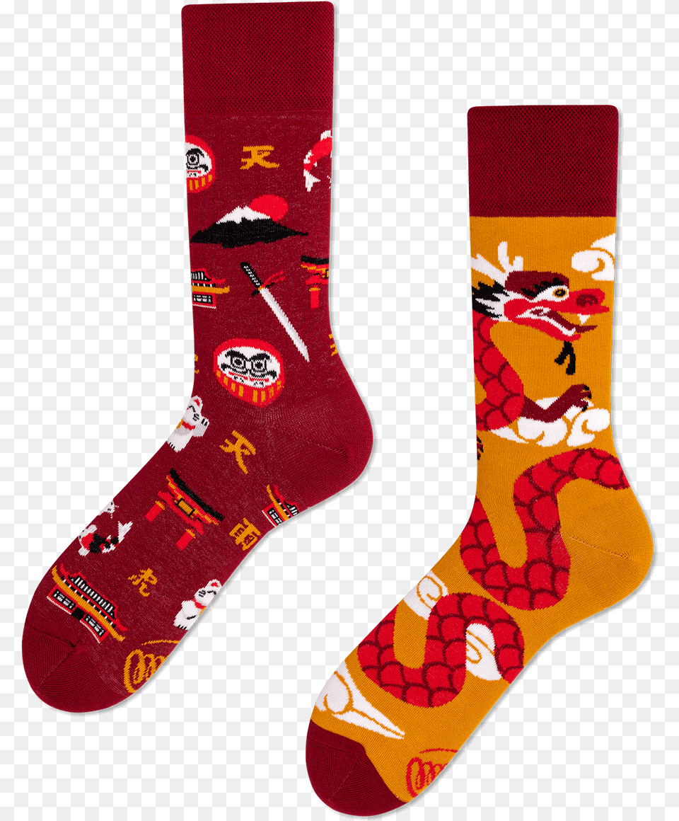 Asian Dragon Skarpetki Pizza, Clothing, Hosiery, Sock, Adult Png Image