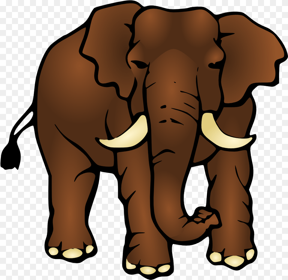 Asian Elephant Clipart Large Elephant Clipart Brown Elephant Clipart, Animal, Mammal, Wildlife, Person Png