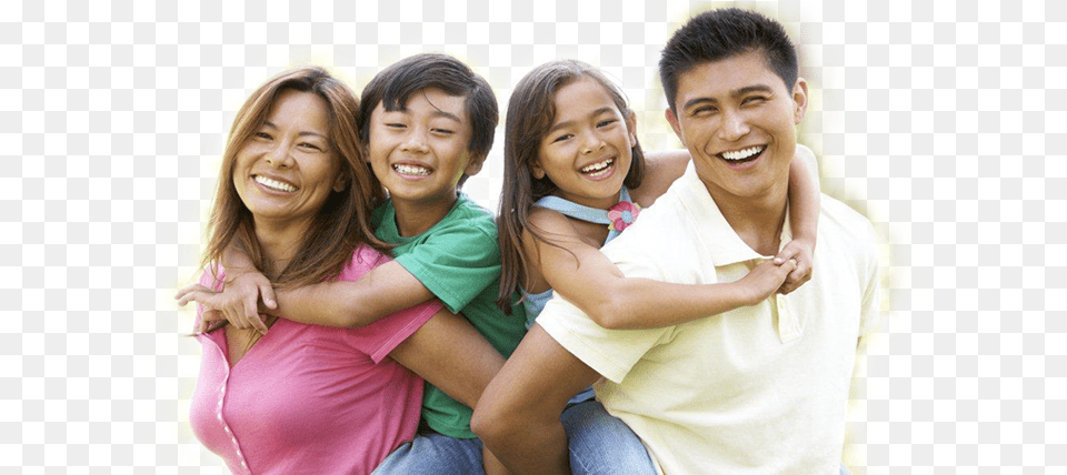Asian Family With 2 Parents Each Holding A Child On Canadian Family, Face, Person, People, Happy Png Image
