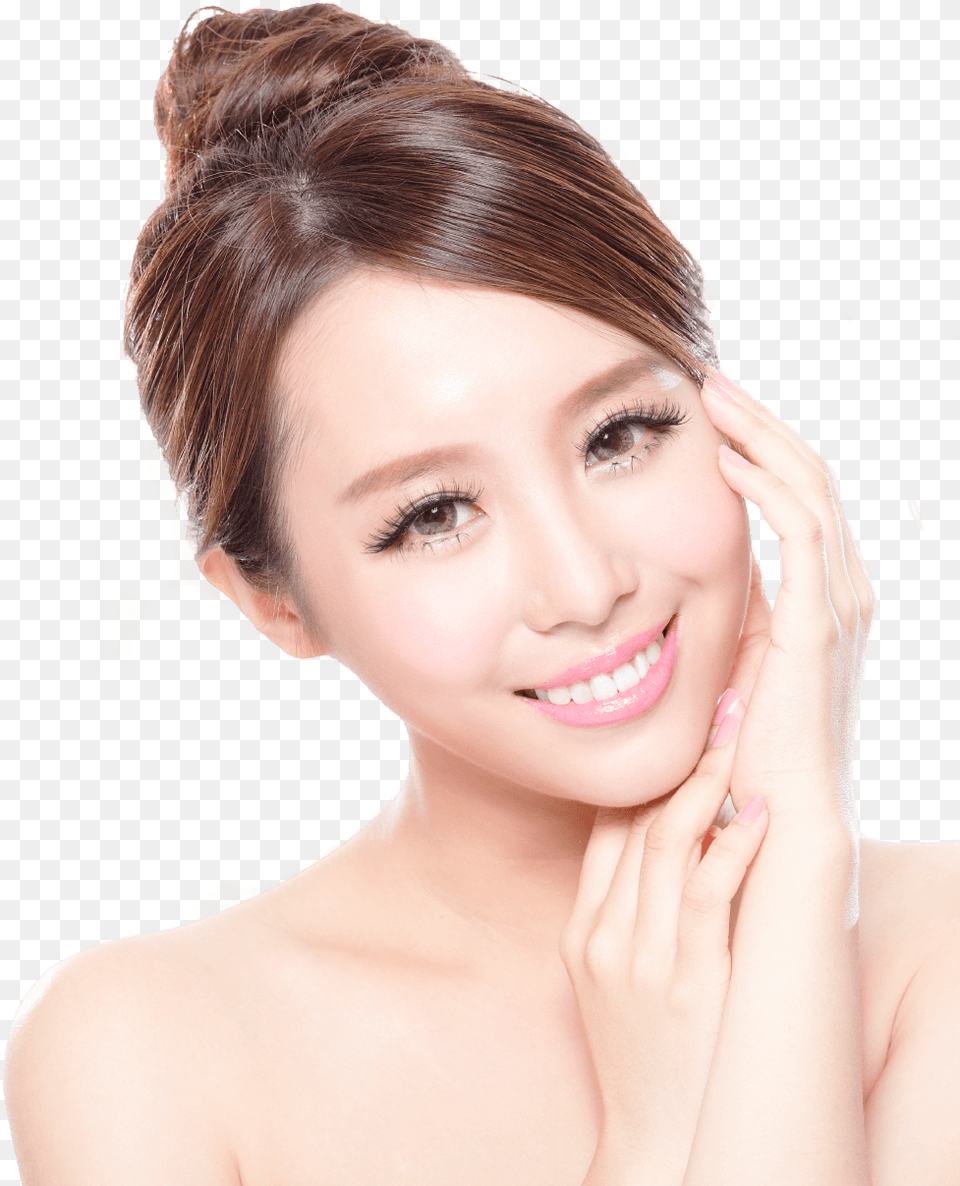 Asian Female Smiling Asian Woman Face, Head, Portrait, Photography, Person Free Png Download