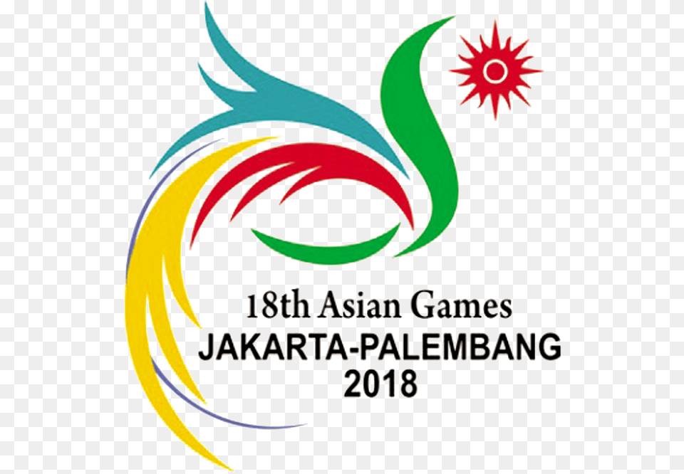Asian Games 2018 Logo, Art, Floral Design, Graphics, Pattern Png Image