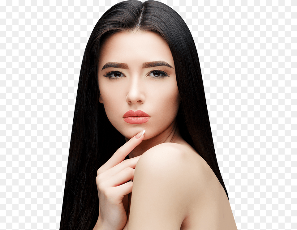 Asian Girl With Long Straight Hair, Hand, Portrait, Body Part, Photography Free Png Download