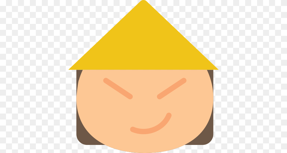 Asian Icon, Clothing, Hat, Triangle, People Free Png