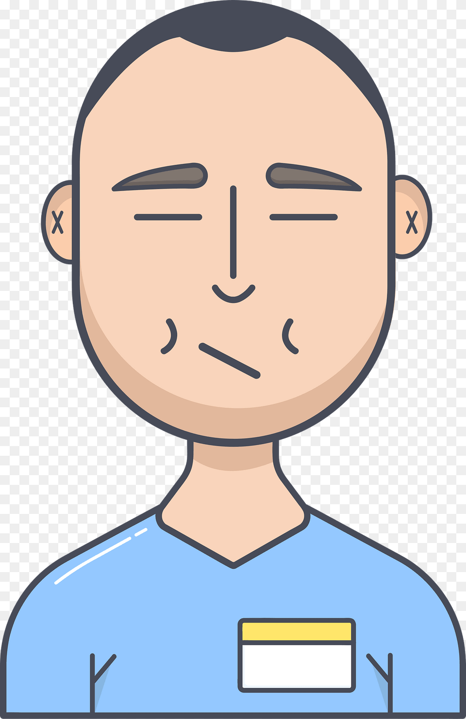 Asian Man Clipart, Body Part, Face, Head, Neck Png Image
