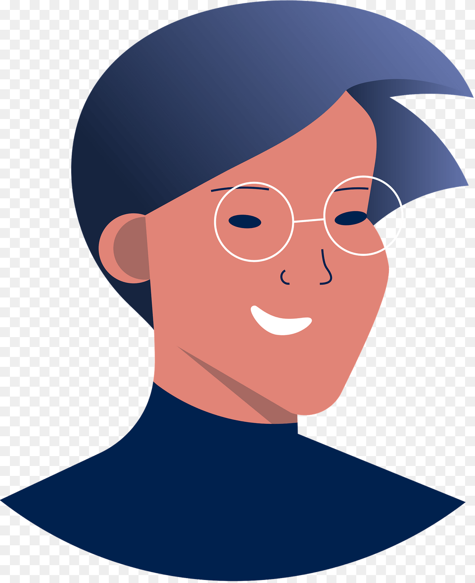 Asian Man With Glasses Clipart, Clothing, Hat, Cap, People Png Image