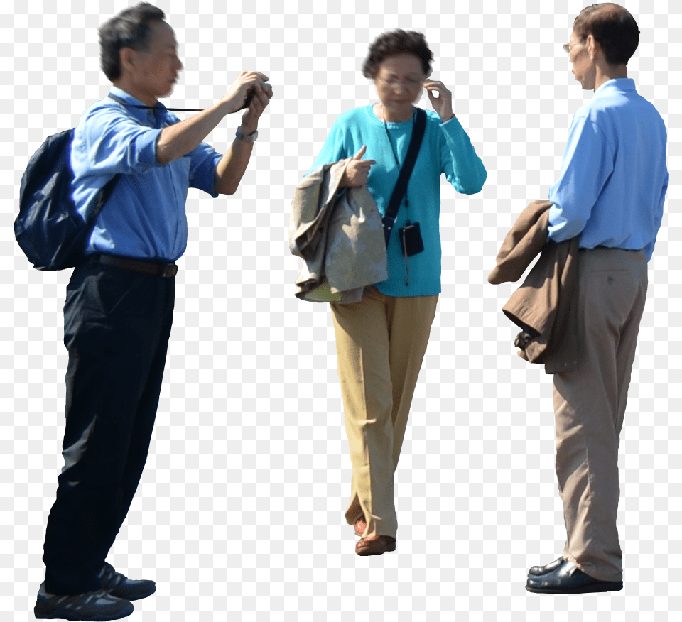 Asian People Walking With Asian People, Clothing, Pants, Adult, Sleeve Free Png