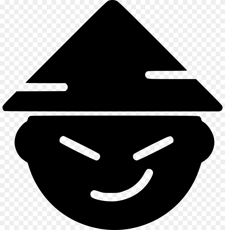 Asian Smiley, Stencil, Clothing, Hardhat, Helmet Free Png Download