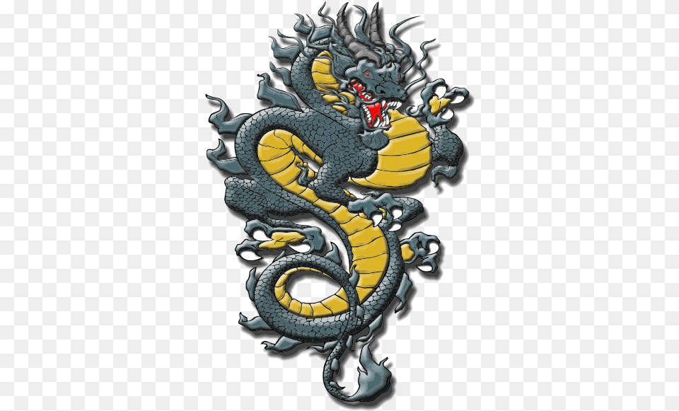 Asian Style Detailed Dragon Svg Chinese Dragon Free Png