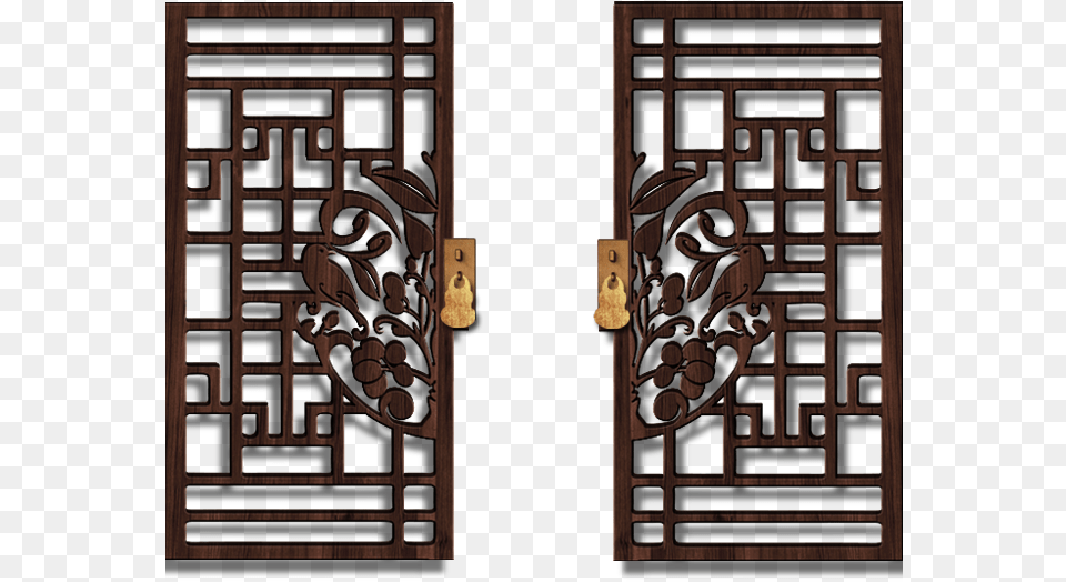 Asian Windows, Door Png Image