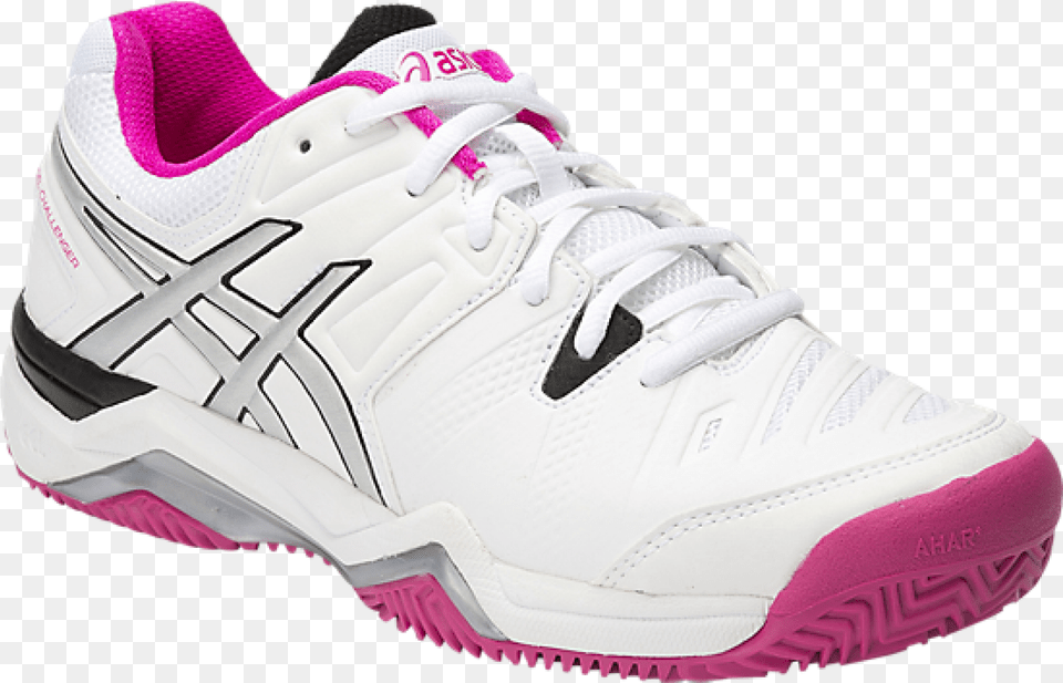 Asics Gel Challenger 10 Clay White Pink, Clothing, Footwear, Shoe, Sneaker Free Png Download