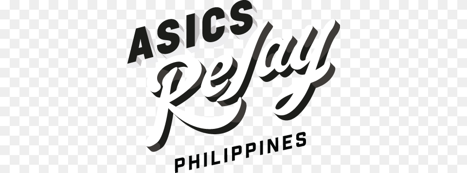Asics Relay Philippines Calligraphy, Handwriting, Text, Smoke Pipe Png Image