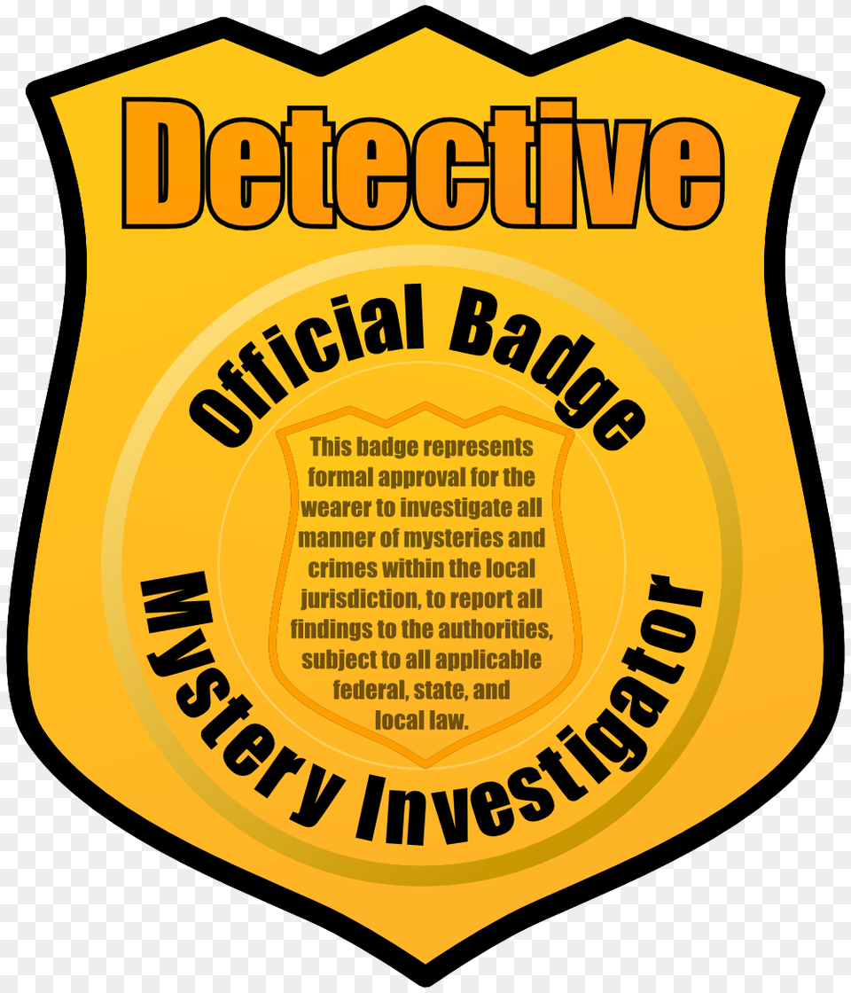 Ask Good Behavoir Detective, Badge, Logo, Symbol, Food Png Image