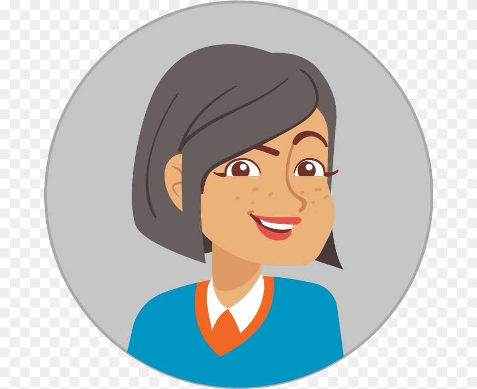 Ask Miriam Icon Cartoon, Head, Portrait, Photography, Person Png Image