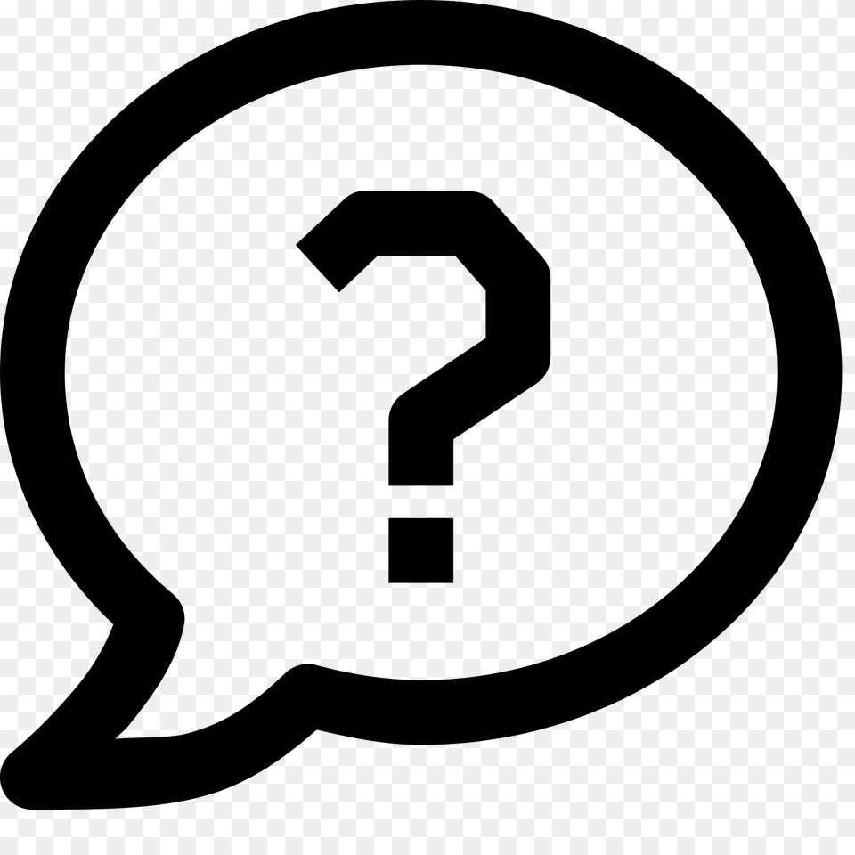 Ask Question Icon, Gray Free Transparent Png