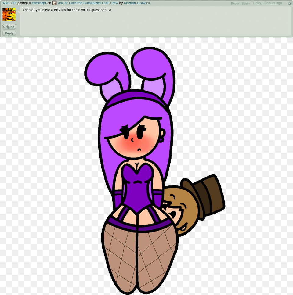 Ask The Humanized Fnaf Question 32 By Kriztian Draws Fnaf Big Ass, Purple, Baby, Person, Face Free Png Download