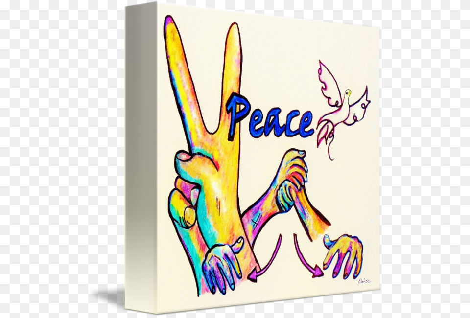 Asl Peace, Art, Modern Art, Person, Electronics Free Transparent Png