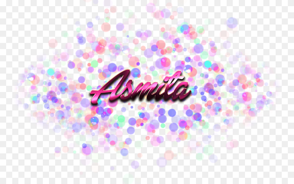 Asmita Name Logo Bokeh, Art, Graphics, Paper, Purple Free Png