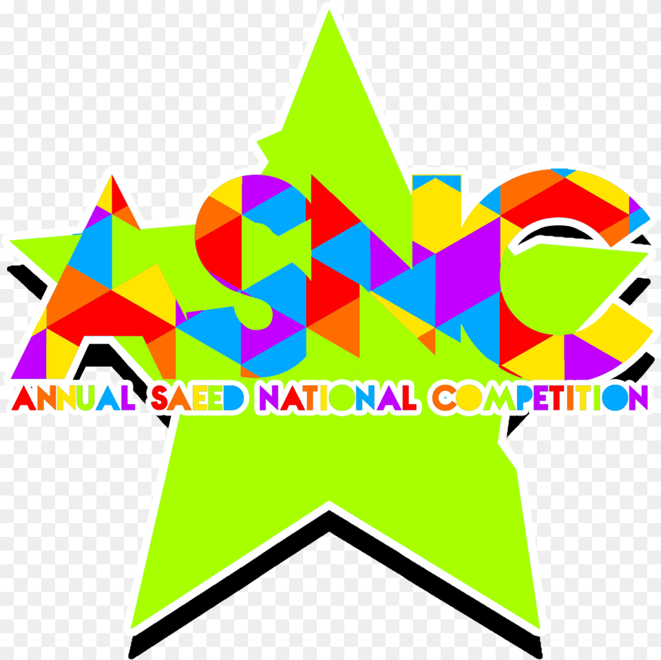 Asnc 2016 Annual Saeed National Competition Graphic Design, Star Symbol, Symbol Free Png Download