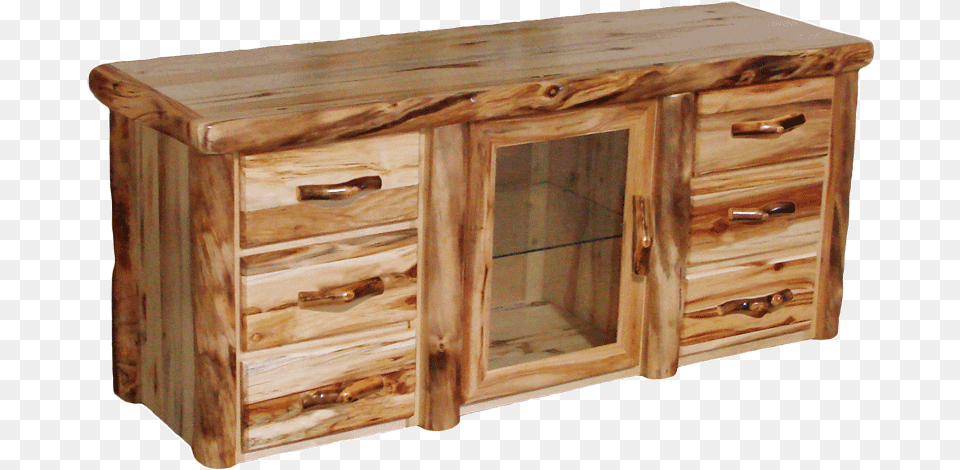 Aspen Log 6 Drawer Tv Stand Hekman, Cabinet, Furniture, Sideboard, Closet Free Transparent Png